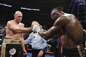 Deontay Wilder (right) vs. Tyson Fury. Photo by Esther Lin/Showtime