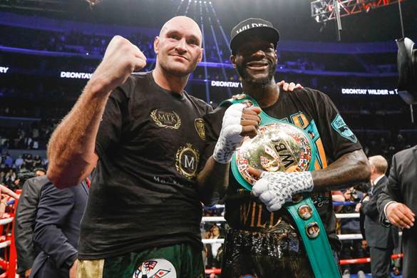 Lineal heavyweight champion Tyson Fury (left) and WBC heavyweight titlist Deontay Wilder. Photo by Esther Lin-SHOWTIME