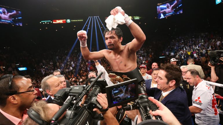Manny Pacquiao suffered scratched cornea in win over Adrien Broner