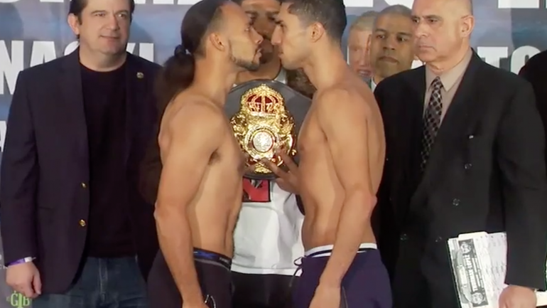 Keith Thurman weighs 146.6 pounds, Josesito Lopez is 146.5 pounds