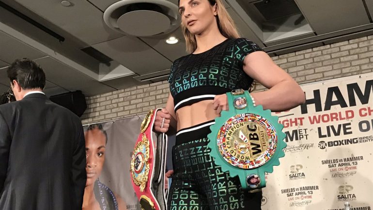 WATCH: Christina Hammer on facing Claressa Shields, pay equity for women