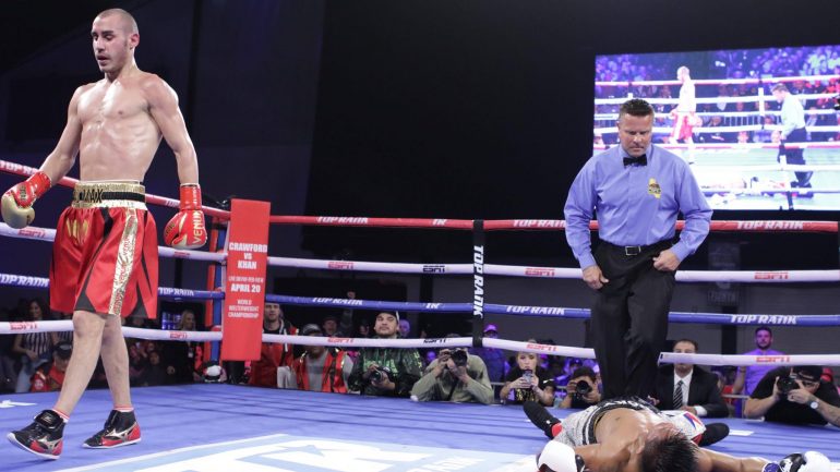 Maxim Dadashev gets off the canvas to score spectacular KO of Ricky Sismundo