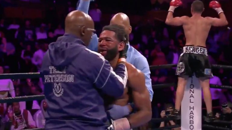 Lamont Peterson suffers 10th round TKO to Sergey Lipinets, then announces retirement