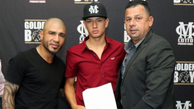 Jaime Kenneth Saavedra signs co-promotional deal with Golden Boy Promotions and Cotto Promotions
