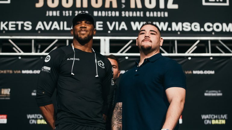 Anthony Joshua feels no need to outdo Deontay Wilder in US debut