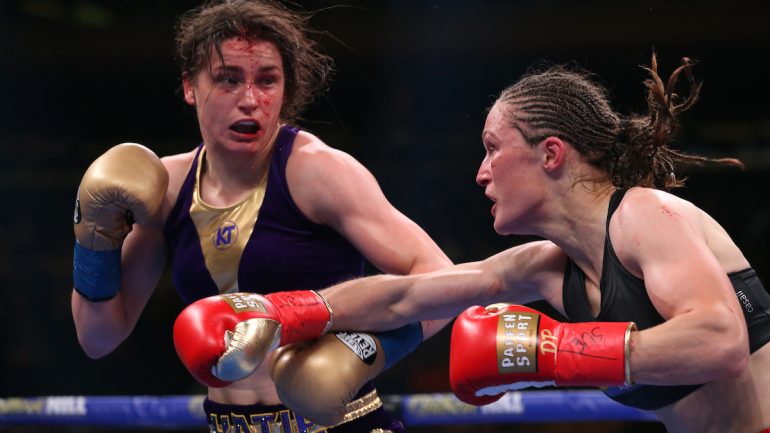 Katie Taylor edges Delfine Persoon in bloody war, wins Ring/undisputed lightweight championship