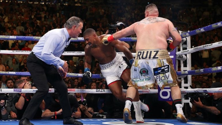 Andy Ruiz Jr. vows to win rematch as Anthony Joshua is ‘not good at boxing’