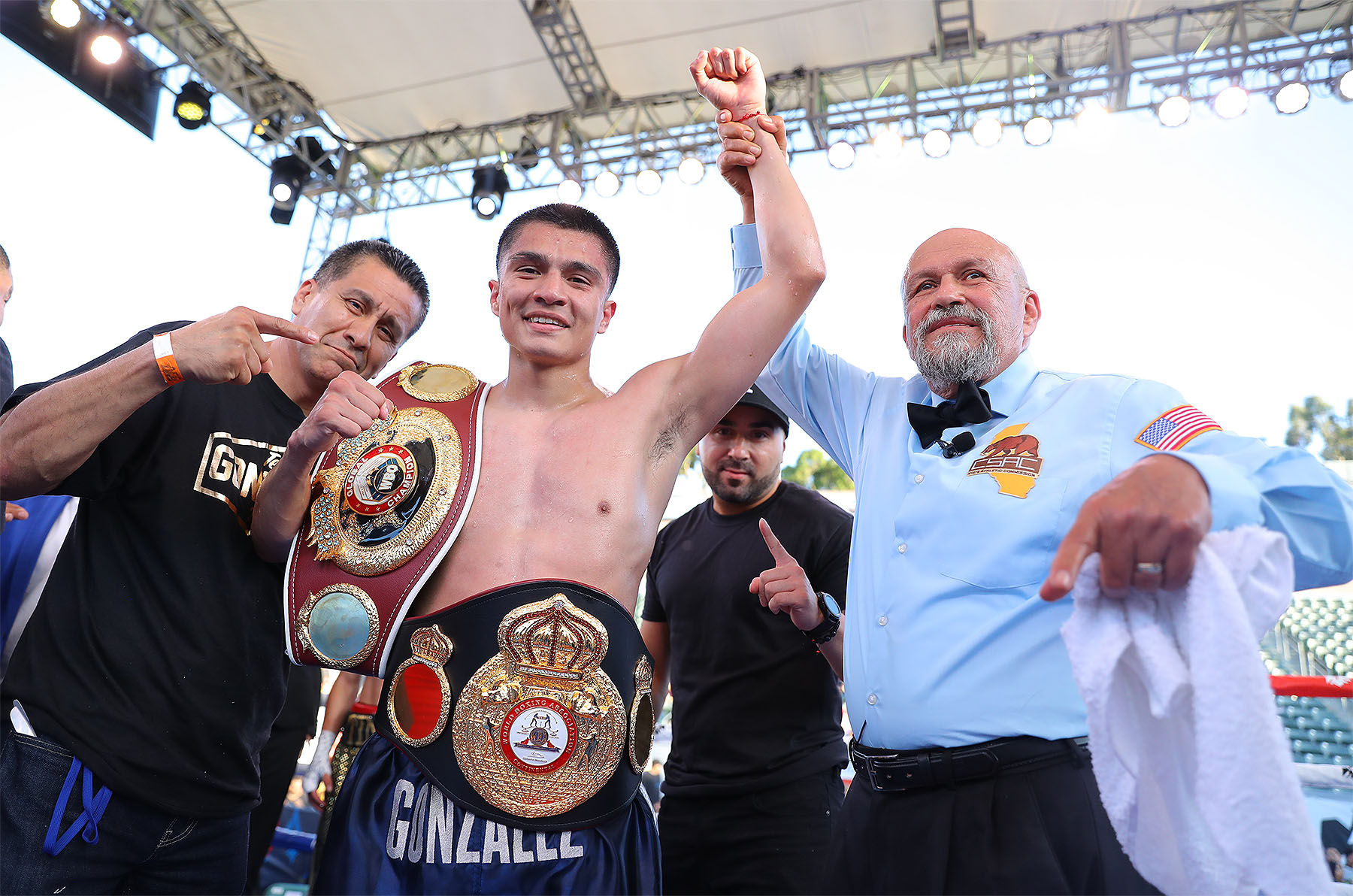 Joet Gonzalez has developed into a formidable featherweight. Photo by Tom Hogan / Golden Boy Promotions