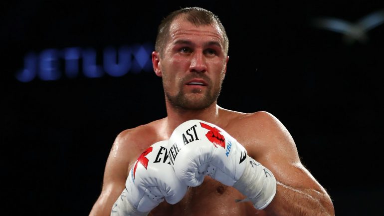 Sergey Kovalev gets ready to take on Meng Fanlong in a cruiserweight bout