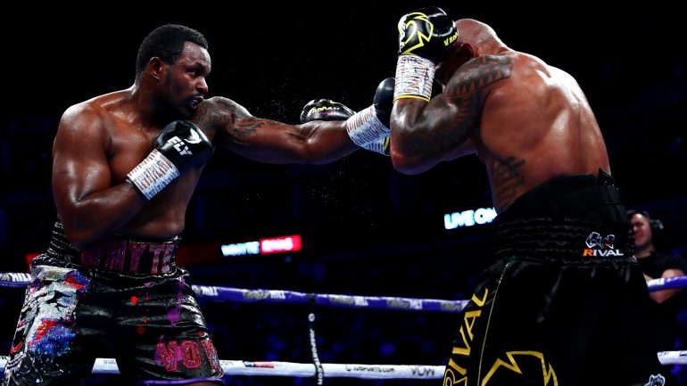 Eddie Hearn: ‘Dillian Whyte and Oscar Rivas were cleared to fight’