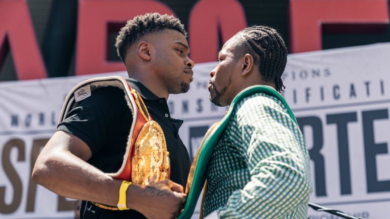 Errol Spence, Shawn Porter cut the nice guy act at final press conference