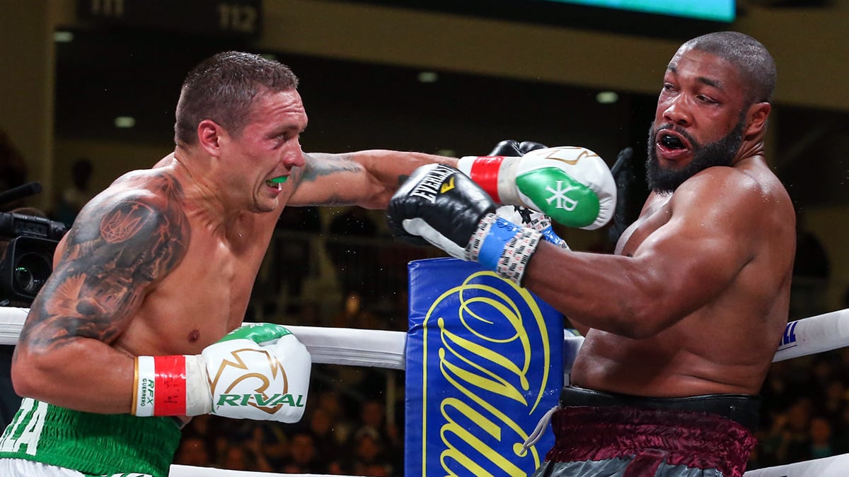 Aleksandr Usyk batters Chazz Witherspoon in heavyweight debut