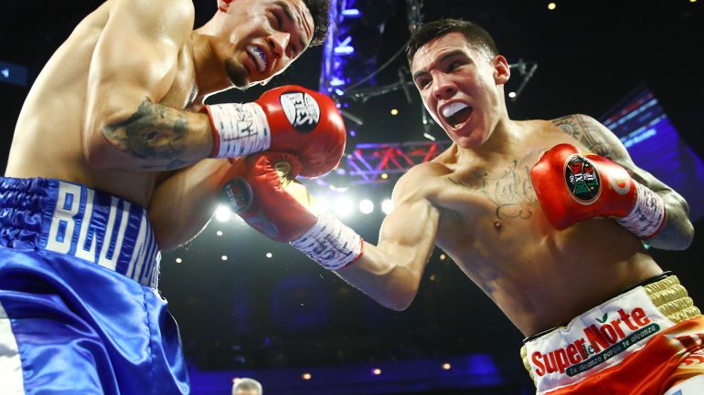 Oscar Valdez overcomes knockdown, stops Adam Lopez in 130-pound debut