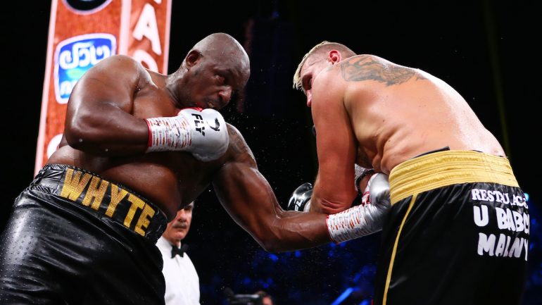 Dillian Whyte outpoints Mariusz Wach over 10 rounds in Saudi Arabia