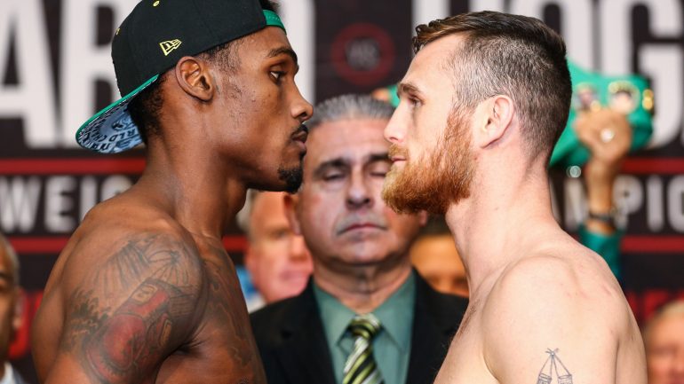 Jermall Charlo stops brave Dennis Hogan in 7 at Barclays Center