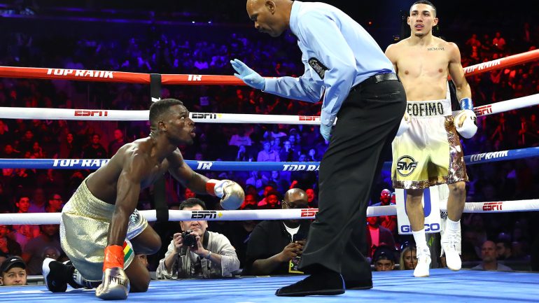 Teofimo Lopez blows away Richard Commey in two rounds, wins IBF lightweight belt