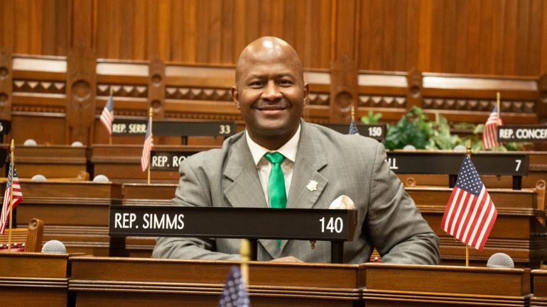 After battling boxing’s politics, Travis Simms is a rising contender in state politics