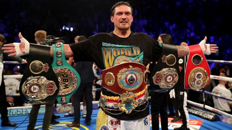Oleksandr Usyk demands his right to fight WBO titlist Anthony Joshua