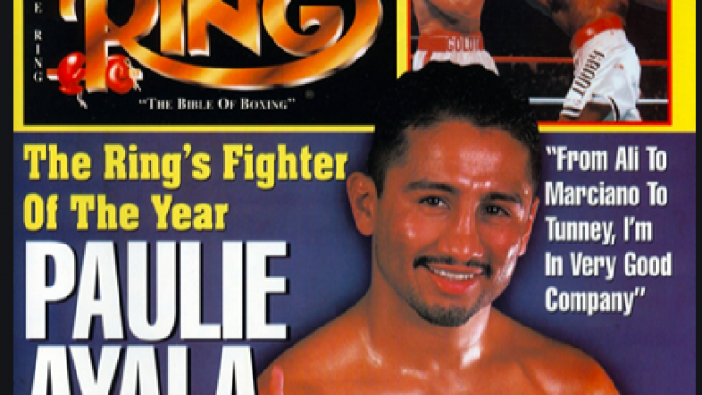 Yes, Paulie Ayala is watching Ayala vs. Johnny Tapia now, on Showtime
