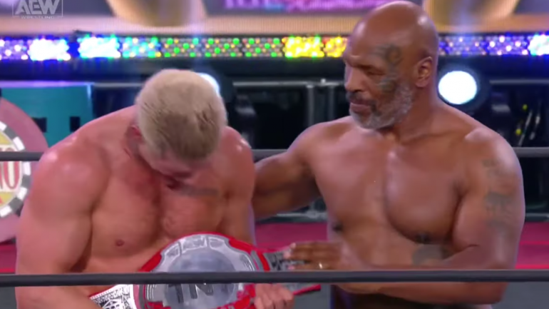Watch: Mike Tyson returns to the (wrestling) ring