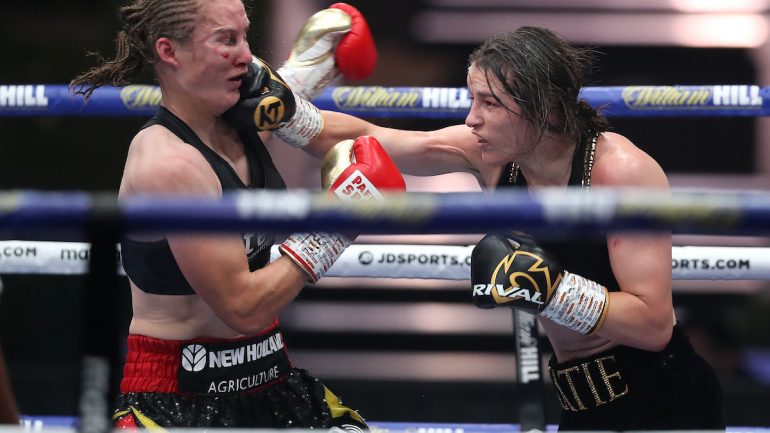 Katie Taylor squeaks by with another close decision over Delfine Persoon, retains lightweight championship