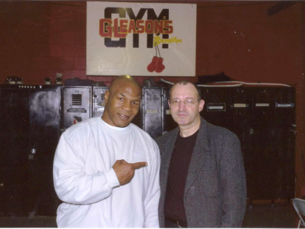 Mike Tyson with Bruce Silverglade, at Gleason's Gym, in Brooklyn, New York. 
