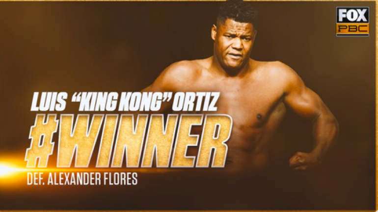 Luis Ortiz returns to ring, gets easy work stoppage over Alexander Flores