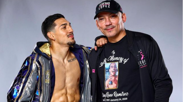 Teofimo Lopez gives thanks for his grit, informs us he beat Loma with a broken foot