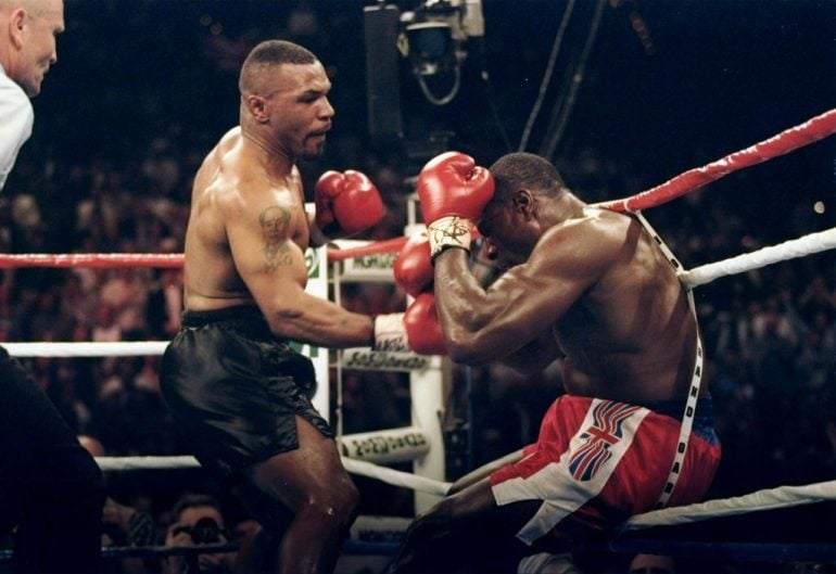 On this day: Mike Tyson regains WBC heavyweight title, smashes Frank Bruno in three rounds - The Ring