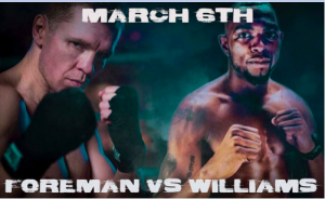Yuri Foreman was to fight Jimmy Williams on March 6, but he fell ill and the fight has been postponed. 