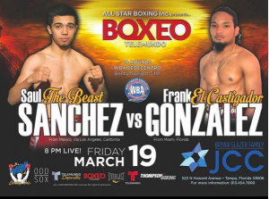 Saul Sanchez fights Frank Gonzalez on Friday, March 19.