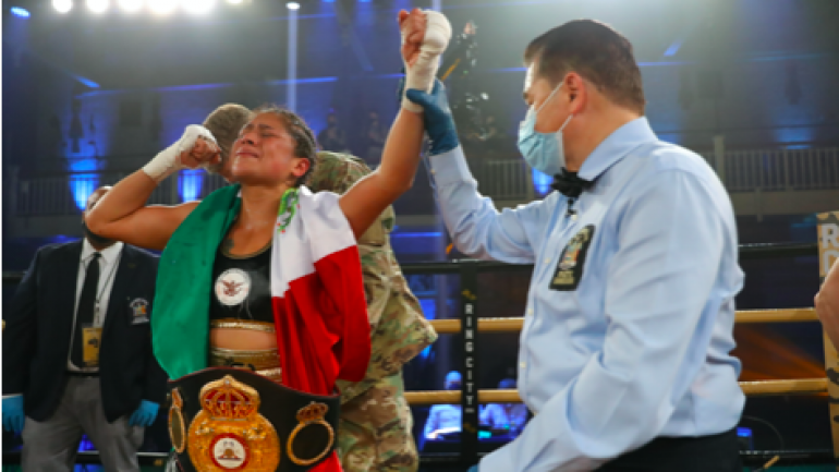 WBA featherweight titleholder Erika Cruz signs promotional deal with Matchroom Boxing