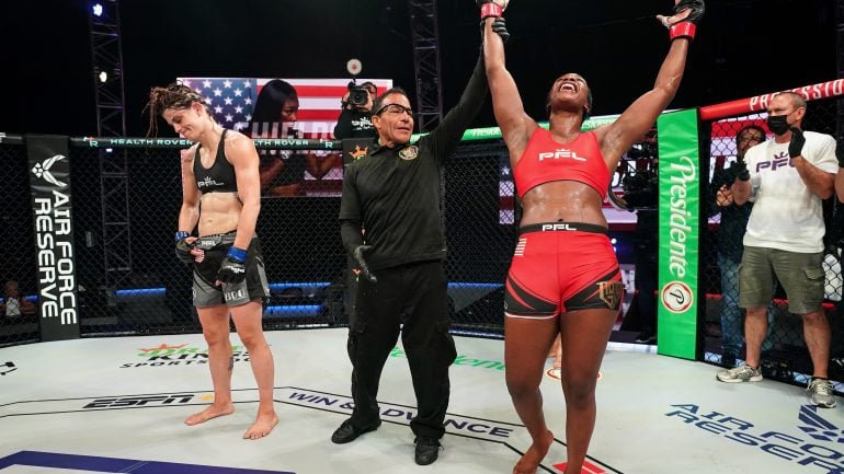 Claressa Shields wins her MMA debut—coming back from the brink to do it