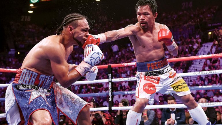 On this day: Manny Pacquiao dethrones Keith Thurman, becomes oldest 147-pound champ ever