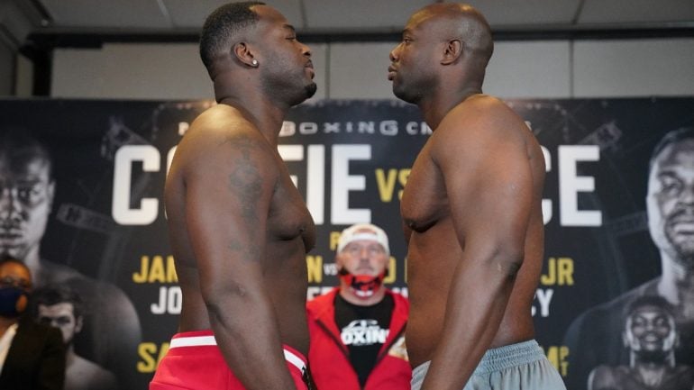 Photos: Michael Coffie weighs 271.3 pounds, Jonathan Rice weighs 268.6 pounds