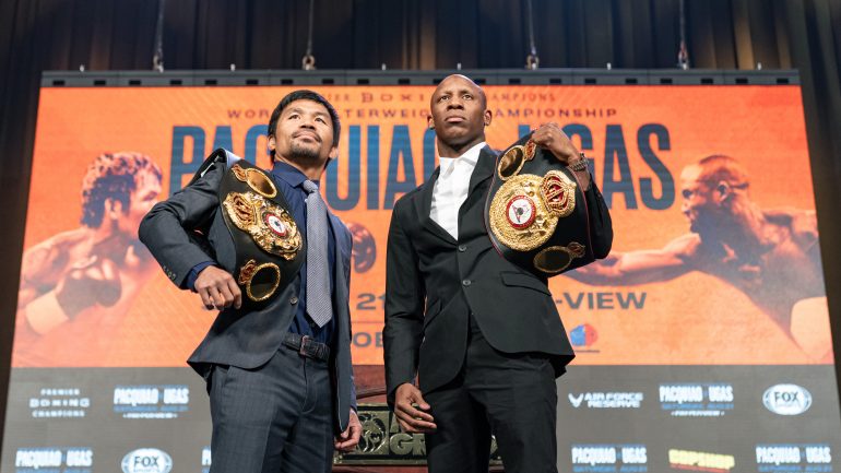 ‘Bipartisan’ Manny Pacquiao not worried about switching from southpaw Spence to righty Ugas