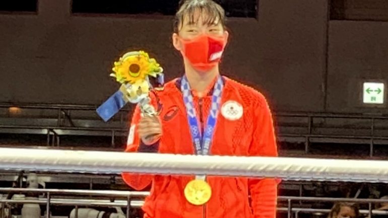 Sena Irie outpoints Nesthy Petecio, wins inaugural women’s featherweight Olympic gold