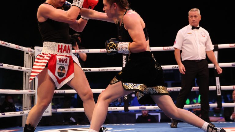 Katie Taylor drops and outpoints Jennifer Han, retains undisputed lightweight title