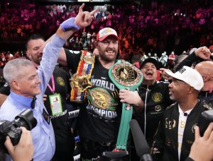 Tyson Fury remains The Ring Magazine and WBC heavyweight champion. Photo by Sean Michael Ham / TGB Promotions