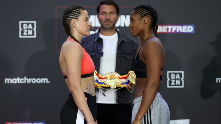 Weigh-in alert: Chantelle Cameron 139.9, Mary McGee 139.10