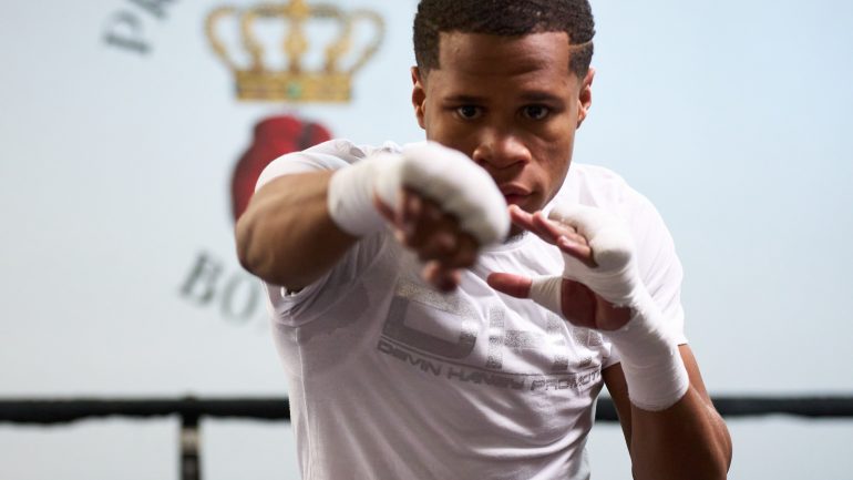 Devin Haney is looking to further his lightweight foothold this Saturday against Jo Jo Diaz