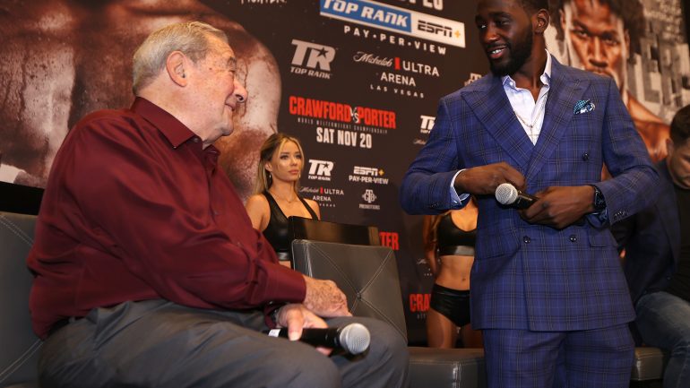 Terence Crawford is not in a hurry to renew his contract – and neither is Bob Arum