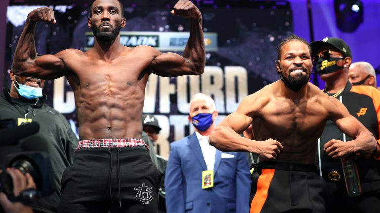 Weigh-in alert: Terence Crawford 146.4 Shawn Porter 146.6