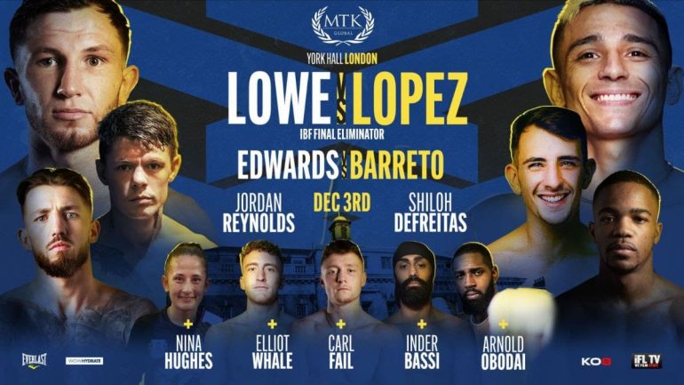 Luis Alberto Lopez to face Isaac Lowe in IBF eliminator tonight