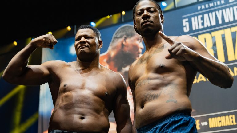 Ortiz weighs in at career-heaviest for his clash against Martin on New Year’s Day