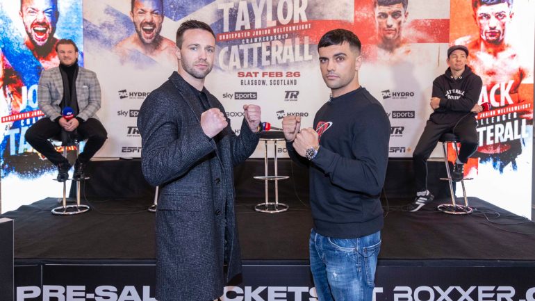 Josh Taylor and Jack Catterall agree to a rematch on April 27 in Leeds