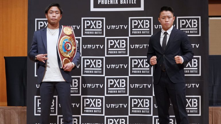 Masataka Taniguchi defends his 105-pound belt against Kai Ishizawa in Tokyo on April 22