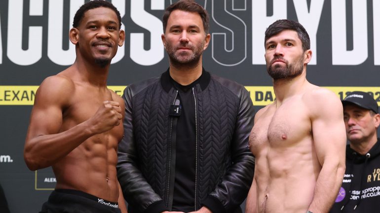Daniel Jacobs vs. John Ryder and undercard – Weights from London, England
