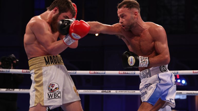 Felix Cash survives two knockdowns, claims 10-round decision over Magomed Madiev