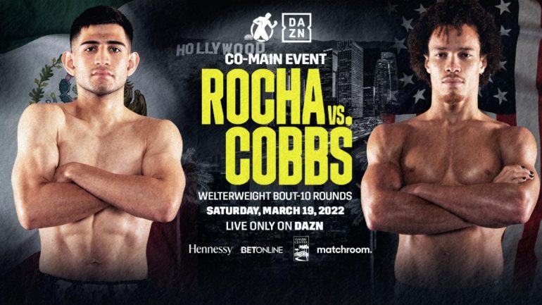 Alexis Rocha-Blair Cobbs set to meet on March 19 in Los Angeles